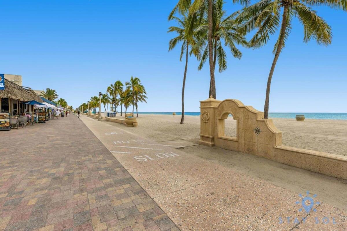 Hollywood Beach Broad - Walk - Amazing Pool - Hot Tub Exteriör bild