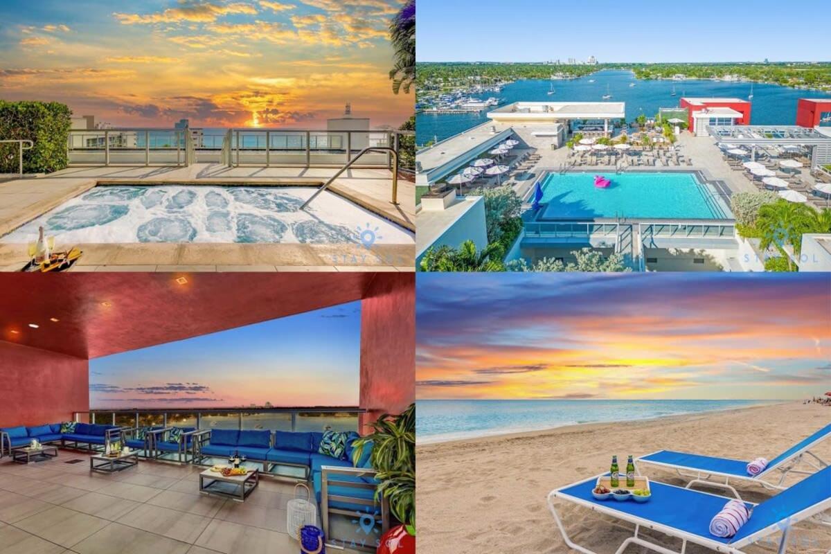 Hollywood Beach Broad - Walk - Amazing Pool - Hot Tub Exteriör bild